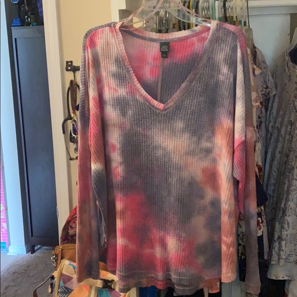 Wild fable long sleeve tie dye shirt